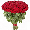 Букет из 101 розы Гран При (красная) 70 см