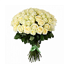 Букет из 51 розы Аваланж (белая) 50 см