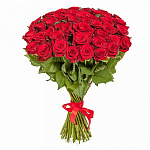 Букет из 51 розы Гран При (красная) 80 см