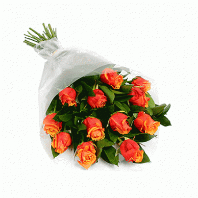Букет из 11 роз Вау (оранжевая)