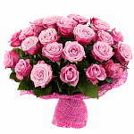 Роза Аква (розовая) 70 см