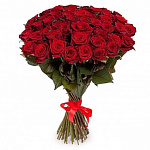 Букет из 45 роз Ред Наоми (бордовая) 70 см