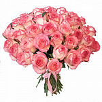 Букет из 45 роз Джамиля (двухцветная) 70 см