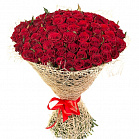 Букет из 101 розы Ред Наоми (бордовая)