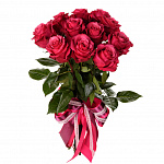 Букет из 15 розы Черри (вишневая) 70 см