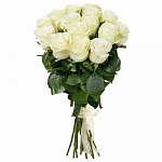 Букет из 11 роз Аваланж (белая) 50 см