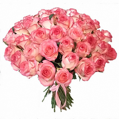 Букет из 45 роз Джамиля (двухцветная)